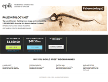 Tablet Screenshot of paleontology.net